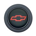 Gt Performance GT Performance GTP21-1622 Bowtie Logo Horn Button for 5-6 Bolt Steering Wheels - Black Anodize GTP21-1622